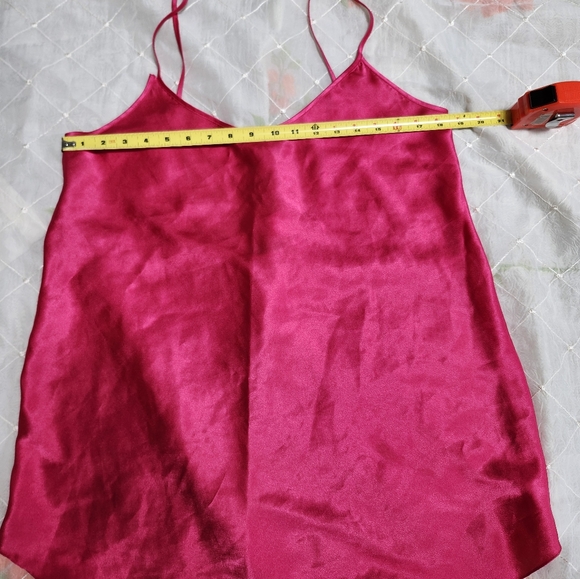 Magenta Satin Slip - Picture 4 of 7